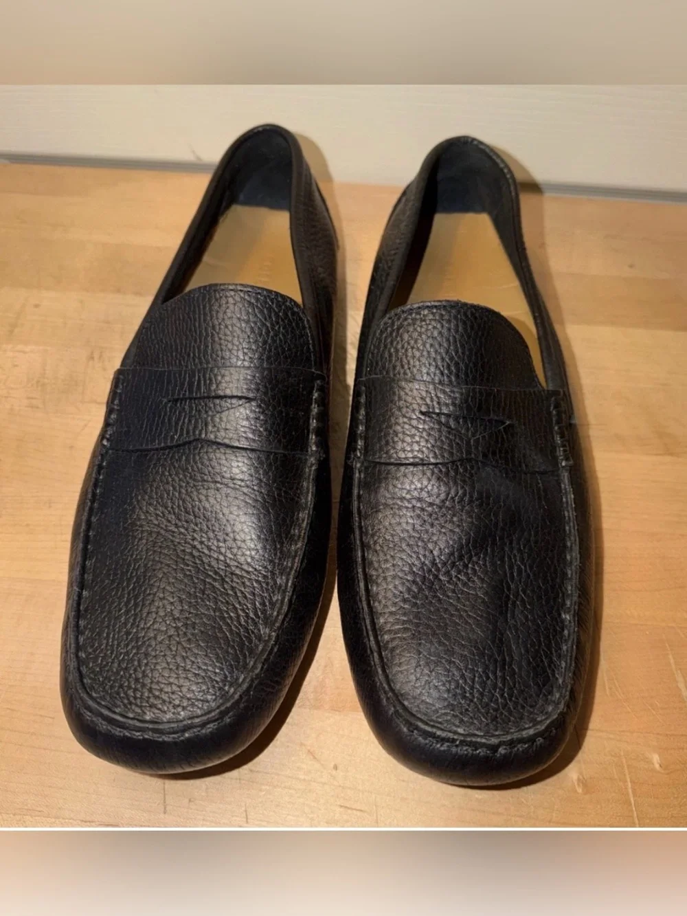 Cole Haan Howland Mens Black Leather Slip On Loafer Shoes C04535 Size 11.5M EUC
